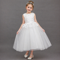 D30602 Robe de soirée pour petite fille, princesse aux fleurs, pour mariage, robes de fête pour filles