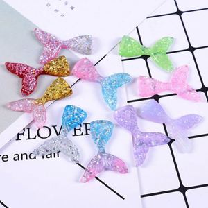 ชิ้นส่วนตกแต่งเรซิ่นใสรูปหางนางเงือกสำหรับทำสไลม์ DIY  ชิ้นส่วนตกแต่งโทรศัพท์  จี้ห้อยสไลม์ - Product Image 5