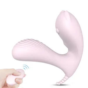 Vibrador de silicone rosa aimitoy com 9 modos, vibrador sem fio clitoriano, 5-10 metros de controle remoto para mulheres