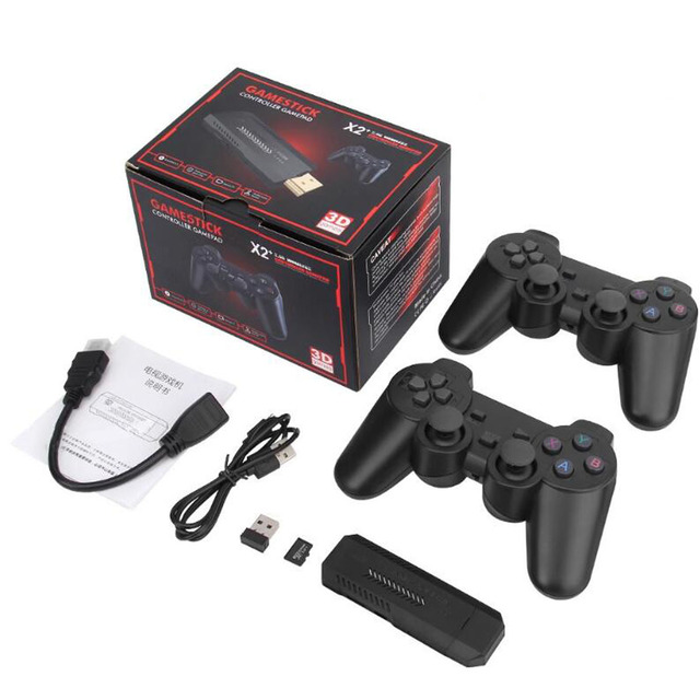 X2 PLUS Retro Arcade Game Console Support 2.4G Wireless Gamepad HD TV Output Retro Game Emulator