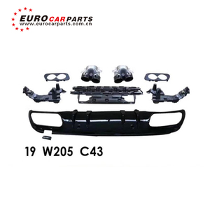 <span class=keywords><strong>2019</strong></span> Classe C w205 Diffuseur C43 et conseils silencieux pour C200 C260 C300 coupé et berline diffuseur arrière - Product Image 2