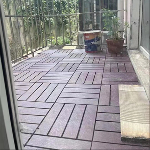 Wood Texture <b>Plastic</b> Flooring Anti Slip Safety for Elderly Bathroom Kids Play Area Secure Walking Surface - Product Image 1