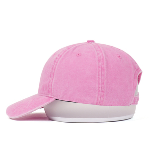 Tùy chỉnh 3D thêu mũ thể thao, chất lượng cao unisex 6-Panel Hat, ngoài trời màu hồng Mũ bóng chày, biểu tượng tùy chỉnh mô hình - Product Image 4