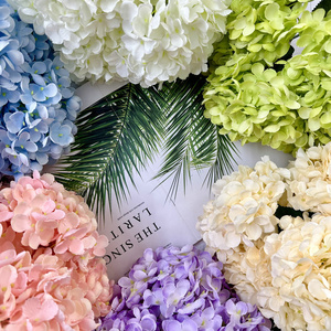 Chất Lượng Cao Nhân Tạo Vải Lụa Tú Cầu Hoa Bụi 5 Đầu 480 Cánh Hoa Giả Tú Cầu Bó Hoa Cho Đám Cưới Đảng - Product Image 3