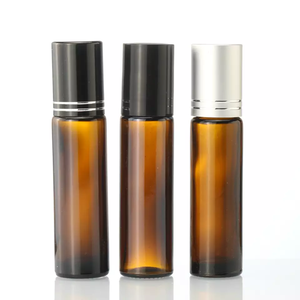 Botellas de Vidrio con Rodillo, Mate, 10 ml, Ámbar, Negro, 15 ml, Botella de Vidrio Vacía para Perfume o Aceite con Rodillo de Acero Inoxidable/Vidrio - Product Image 5
