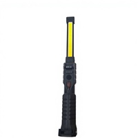 Lampe de travail pliable ABS rechargeable par USB avec base magnétique, idéale pour les urgences routières en extérieur et les réparations automobiles