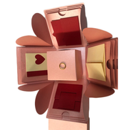 Coffret cadeau personnalisé rouge, explosion de surprise, de luxe, prix d'usine, livraison gratuite