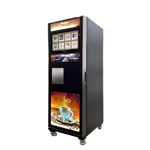 2024 Commercial Coin Bill Card Operated Auto Cup Coffee Vending Automatic Coffee Machine Vending