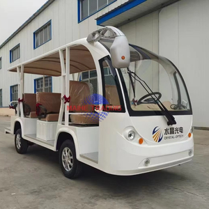 Navette aéroportuaire électrique professionnelle 11 places, véhicule de tourisme panoramique - Product Image 1