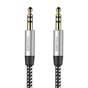 Câble AUX 3,28 pieds, cordon <span class=keywords><strong>Audio</strong></span> <span class=keywords><strong>auxiliaire</strong></span> en Nylon tressé, masculin vers mâle, pour haut-parleur Hi-Fi, stéréo, sans fil, 3.5mm - Product Image 1