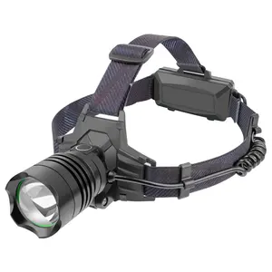 Waterproof Headlamp Rechargeable Outdoor 3 Modes 90 Degree Head Lamp Xhp50 Led For Camping Hunting Head Lights