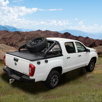 Couverture de benne de camion rétractable manuelle pour Ford Ranger 5 pieds de large, installation facile par fixation par pince