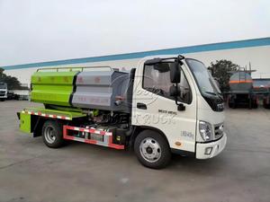 รถบรรทุกทำความสะอาดท่อระบายน้ำแบบรวม 4×2 FOTON 5CBM, รถดูดสิ่งปฏิกูลแบบเจ็ท สำหรับทำความสะอาดท่อระบายน้ำในเขตเทศบาลและอุตสาหกรรม ถังบำบัดน้ำเสียอย่างมีประสิทธิภาพ - Product Image 4