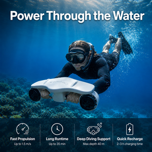 Scooter aquatique 600W, bateau, scooter sous-marin, navette sous-marine, équipement de plongée, hélice pour la plongée sous-marine, la natation, la plongée avec tuba - Product Image 1