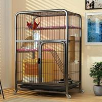 Villa pour chat en métal robuste en gros |   Cage pliable pour chat à 4 niveaux |   Habitat intérieur écologique pour animaux de compagnie destiné aux détaillants