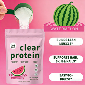 Proteína de Suero de Leche Sin Azúcar OEM, Sabor Fresa y Sandía, Proteína Transparente en Polvo, Apoya el Desarrollo Muscular Magro y Aumento de Masa Muscular - Product Image 2