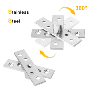 Thép không gỉ nhiệm vụ nặng nề 360 độ xoay Hidden Bản lề cho đồ nội thất tủ Tủ cửa gỗ pivot giấu bản lề - Product Image 6