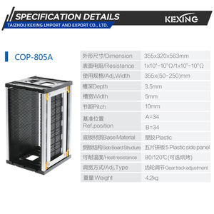 מתלה אחסון PCB אחסון מתלה מגזין smt עם קרטון אריזה לאחסון פלסטיק - Product Image 2