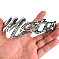 Vente en Gros Personnalisée Adhésif 3M Lettres d'Étiquette Souple 3D en PVC pour Emblème de Voiture, Badge avec Logo Moto, Autocollant Emblème Auto