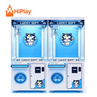 Machine à griffes commerciale Blue Lucky Gift, à monnayeur, pour peluches premium et bonbons, machine de jeu d'arcade pour centre de jeux