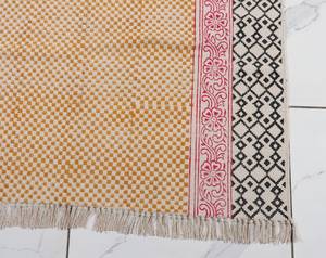 Indian <b>Boho</b> Kilim Style Cotton Dhurrie <b>Rug</b> Hand Block Printed Handmade Carpet Floor <b>Rug</b> Home Decor - Product Image 5