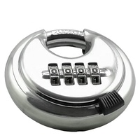 Vente directe d'usine, cadenas à disque en acier inoxydable à 4 chiffres, antivol, étanche, durable