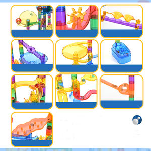 Offerta Speciale: 118 Pezzi Giocattoli Educativi per Bambini, Blocchi da Costruzione Trasparenti Luminosi al Buio per Corsa delle Biglie - Product Image 5