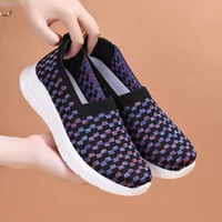 DN 2026 Nouvelles Chaussures Décontractées en Toile Respirantes et Légères à Bout Peu Profond et Semelle Épaisse pour l'Été