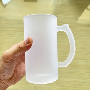 EE. UU. Almacén 16oz Sublimación Tazas de cerveza de vidrio Claro en blanco Venta al por mayor Vasos de cerveza promocionales - Product Image 6