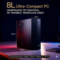 Komputer Desktop Mini 14th Gen Mid Tower Steel MicroATX Intel Core I9 14900HX 24 Core Berkinerja Tinggi untuk Gaming dan Kantor