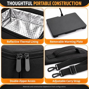 Private Label Insulated Food Warmer <b>Bag</b> with Fold Flat Design and Built In Warmth for Fishing Trips, Logo and Packaging Service - Product Image 3