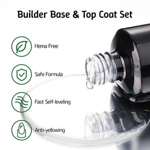 Tự Nhiên Làm Móng Tay UV Varnish Xây Dựng Gel Đánh Bóng Top Coat Và Cơ Sở Coat <span class=keywords><strong>Set</strong></span> Nail Cơ Sở Coat Kit Gel Nail Đánh Bóng - Product Image 3