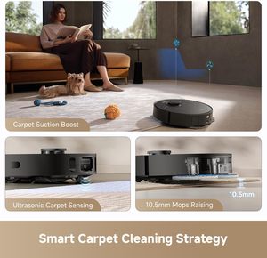 Dreame L40 Ultra, Robot Aspiradora Inteligente con Base de Autovaciado, Conexión Wifi, Autolimpieza, Control por Aplicación, 13000Pa, Gran Oferta - Product Image 6
