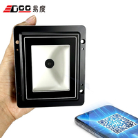 Escáner de Códigos de Barras QR 2D Automático EDOO, Módulo de Escaneo de Imágenes Integrado de Montaje Fijo, Interfaz USB RS232 para Sistema de Casilleros Inteligentes