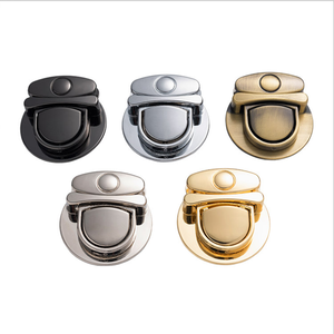 הסיטונאי דחיפת מתכת ומסרים נעילה מותאמים אישית מארזי תיק אביזרים טוויסט מנעולים אופנה עגול מנעול עבור שקית - Product Image 2