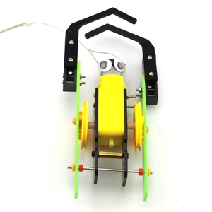 Kit d'ingénierie éducatif STEM DIY OKYN-G6845 Robot chenille en plastique télécommandé par fil pour enfants - Product Image 3