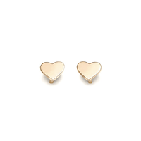 Großhandel Designer Mini Liebe Wärme Schmuck psj 925 Sterling Silber 14 Karat vergoldet Ohr stecker Ohrringe für Frauen Mädchen Kind