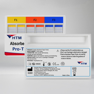 Punte di Carta Assorbente Sterile HTM ad Alto Assorbimento per Asciugatura Canali Radicolari, Materiali di Consumo Dentali, Conicità 004 006 008, Certificato ISO13485 - Product Image 6