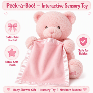 Vente en gros d'<span class=keywords><strong>ours</strong></span> en peluche Peek a Boo, jouet musical interactif, cadeau pour bébé, logo personnalisé, EN71 CE CPC OEM ODM - Product Image 3