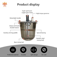 Poêle antiadhésive chaude 20l petit agitateur automatique mélangeur de cuisson sauce chaude en remuant la machine à frire
