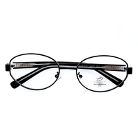 Gafas Ópticas con Bloqueo de Luz Azul para Mujer, Montura Metálica de Estilo Moderno, Diseño Artístico Retro Punk, Montura Completa, Lentes Transparentes
