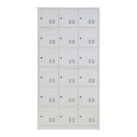 Armario de Almacenamiento para Gimnasio, Armario de Acero con Múltiples Compartimentos, Tamaño Personalizado, para Personal Escolar, Vestuario de Trabajo