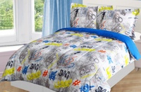 Ensemble de couette complet pour enfants hiver couette ensembles de couette literie lit simple enfants dessin animé ensembles de couette avec impression 3d