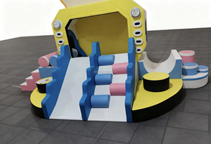 Équipement de jeu souple tout-en-un Nanpak en <span class=keywords><strong>bois</strong></span> <span class=keywords><strong>et</strong></span> <span class=keywords><strong>PVC</strong></span> pour intérieur/extérieur, toboggan, ramper, grimper, pour usage commercial, scolaire <span class=keywords><strong>et</strong></span> domestique - Product Image 5