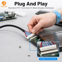 LVDS-Kabel Dual 20453 Bildschirmverbindungs-Kabelbaum Kundenspezifische Montage LCD-Display Industriemonitor Medizinische Geräte PVC RoHS