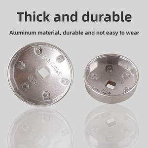 Herramienta de reparación de automóviles de aleación, tipo de <span class=keywords><strong>tapa</strong></span>, filtro de aceite, máquina de montaje de desmontaje, venta al por mayor, llave de medición métrica tipo cuenco - Product Image 4