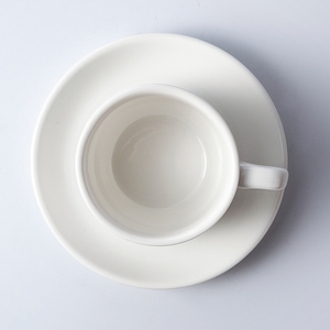 Mini tasses à café et à thé bon marché en porcelaine empilables 200 ml Logo <span class=keywords><strong>personnalisable</strong></span> Fabricant de Chaozhou Hôtel Appartement Tasse en céramique blanche - Product Image 2