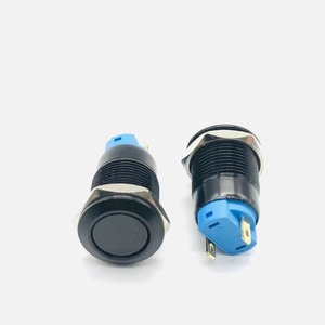 Interrupteurs d'alimentation pour ordinateur ONPOW GQ16H-10E/<span class=keywords><strong>J</strong></span>/<span class=keywords><strong>R</strong></span>/1.8V/A, momentanés, annulaires, éclairés, 1NO, en métal, 12-22mm, noir oxydé - Product Image 3