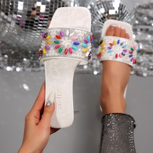 Nouvelles pantoufles plates confortables et élégantes pour femmes, avec strass, collection été 2025, modèle Cool916 - Product Image 4