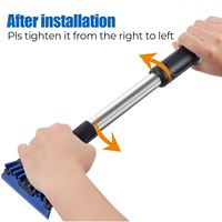 Balai à neige et grattoir à glace 2-en-1 multifonctionnel portable pour véhicules, en plastique et alliage d'aluminium, pour l'extérieur de la maison, marque OEM Chine